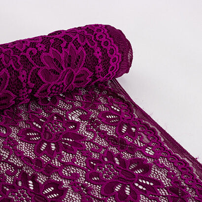 Bridget Lace Fabric - Magenta - 1.8m remnant