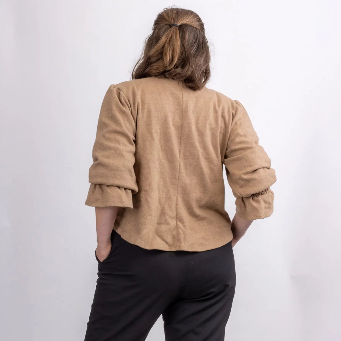neutral tones designer woollen jersey