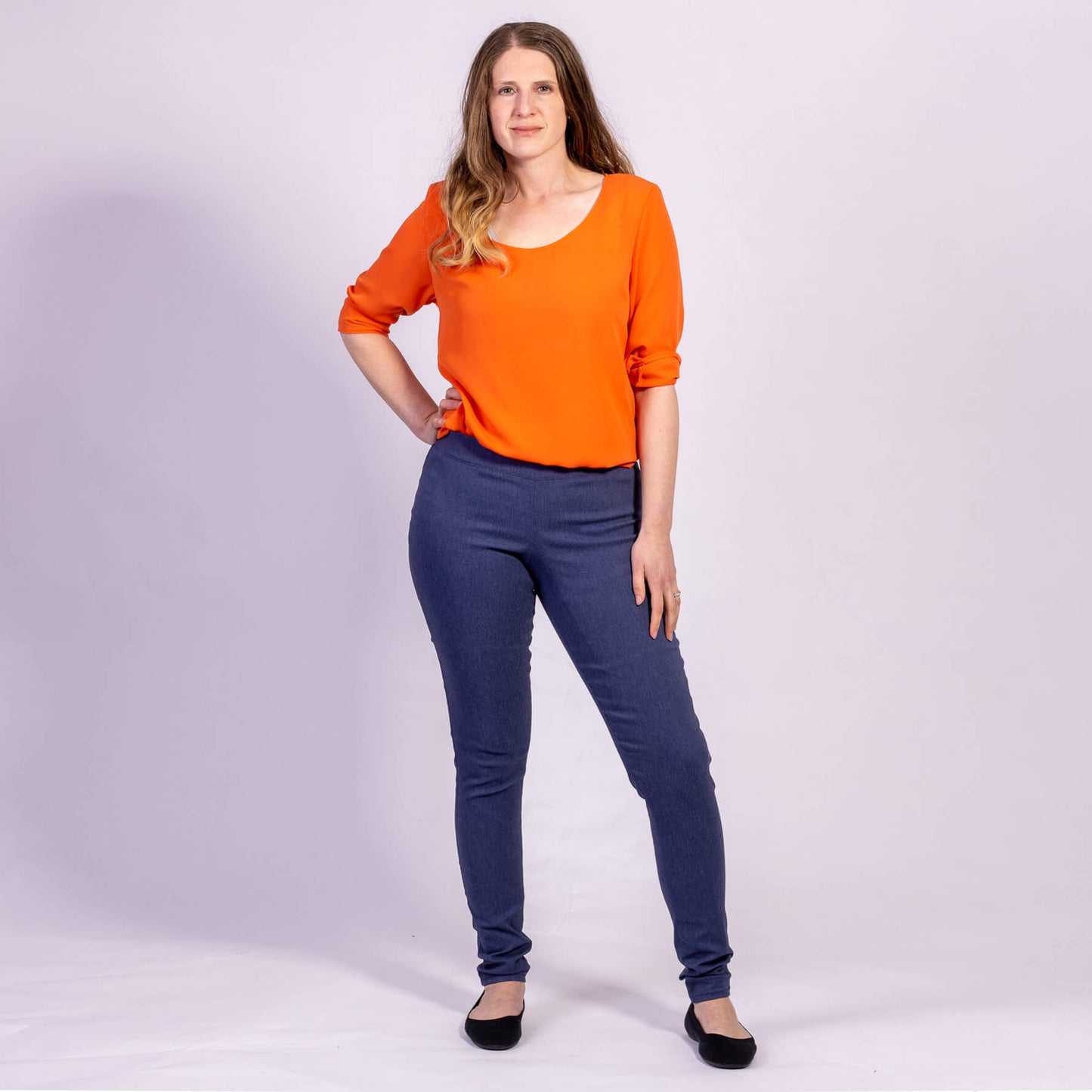 stretch denim womens trouser