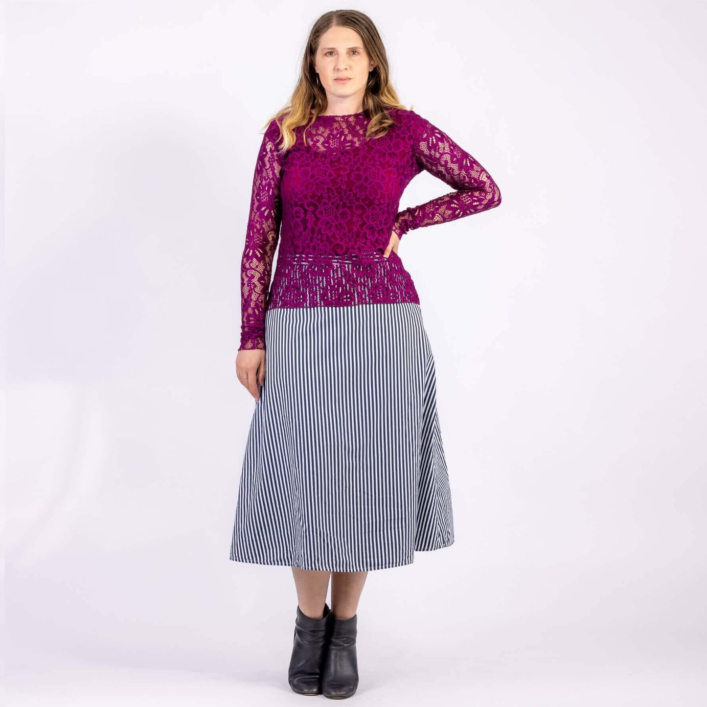 stretchy lace top from clothing by desiree