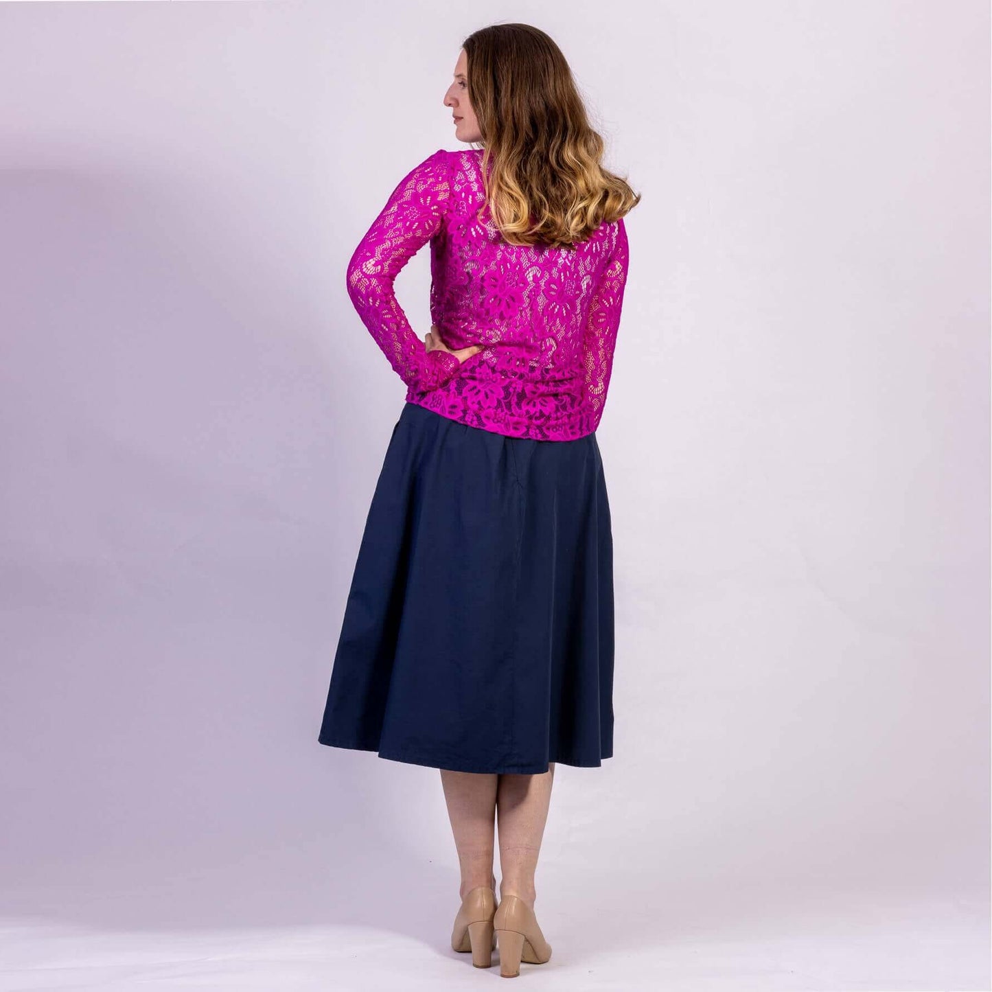 ladies aline cotton skirt by desiree clothing