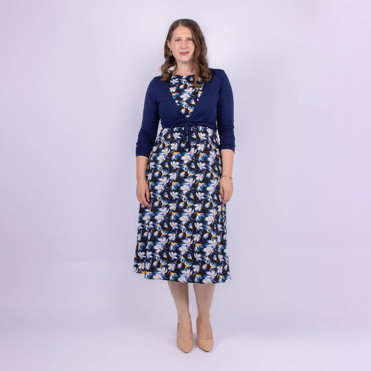 blue bamboo jersey cardigan