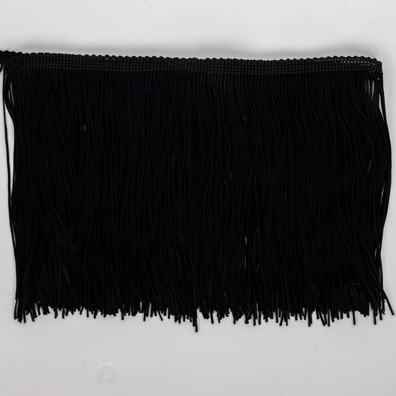 black 15cm long fringe for dancewear