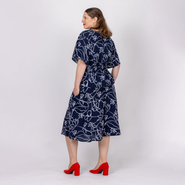 shirred waist nz made dress