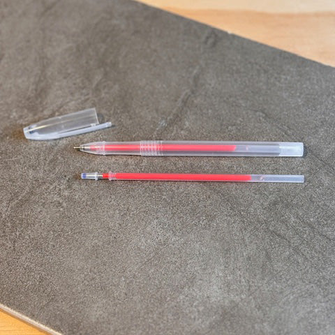 red heat erasable fabric marker for sewing