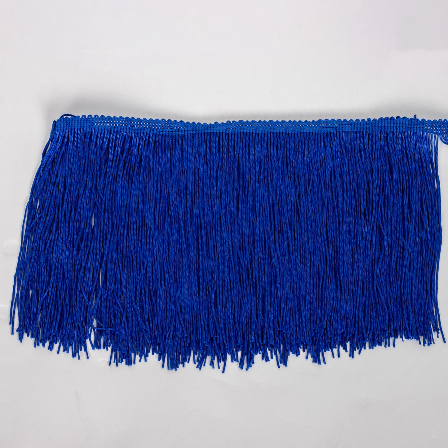 blue fringe for sewing on to clothes and costumes