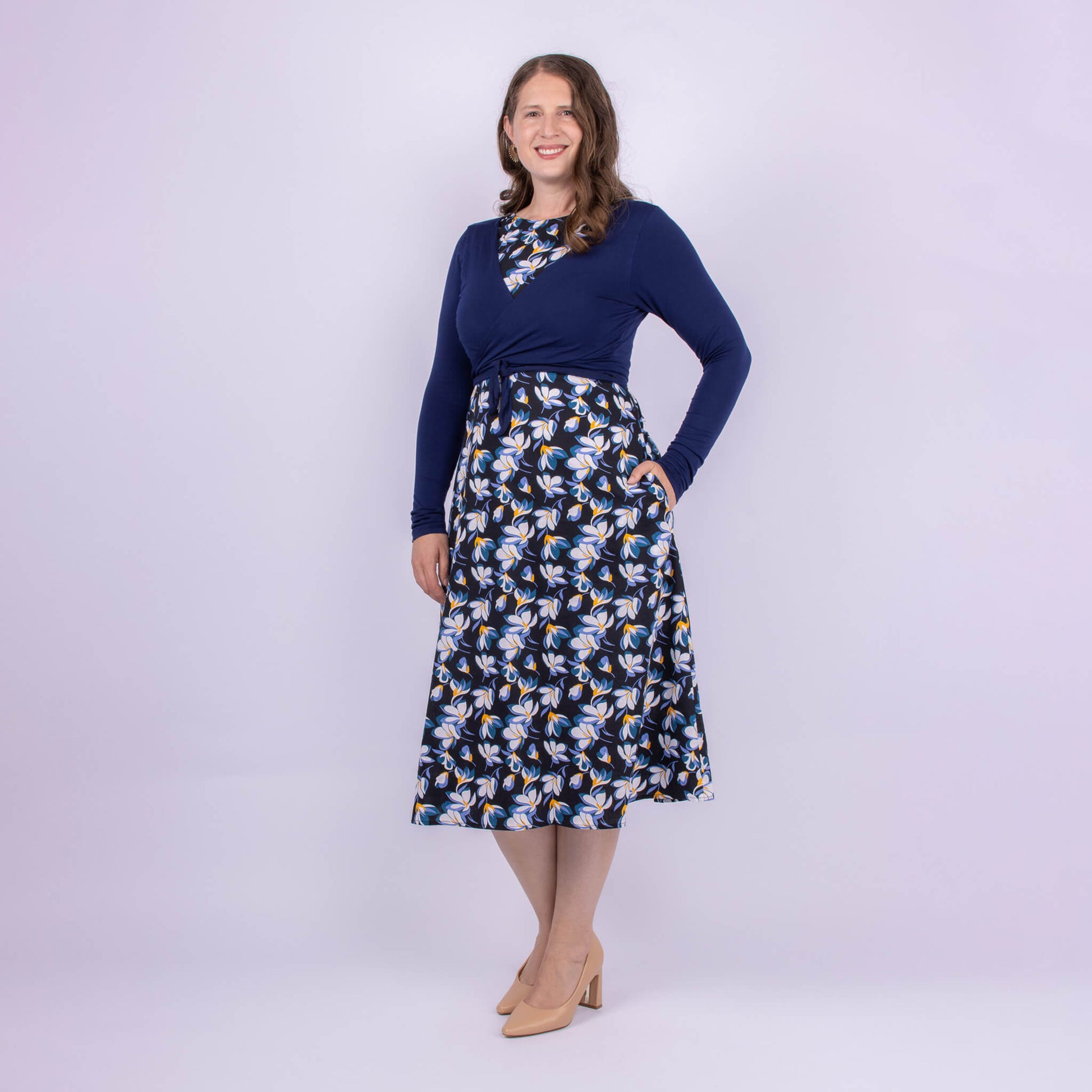 versatile long sleeved styling tool top