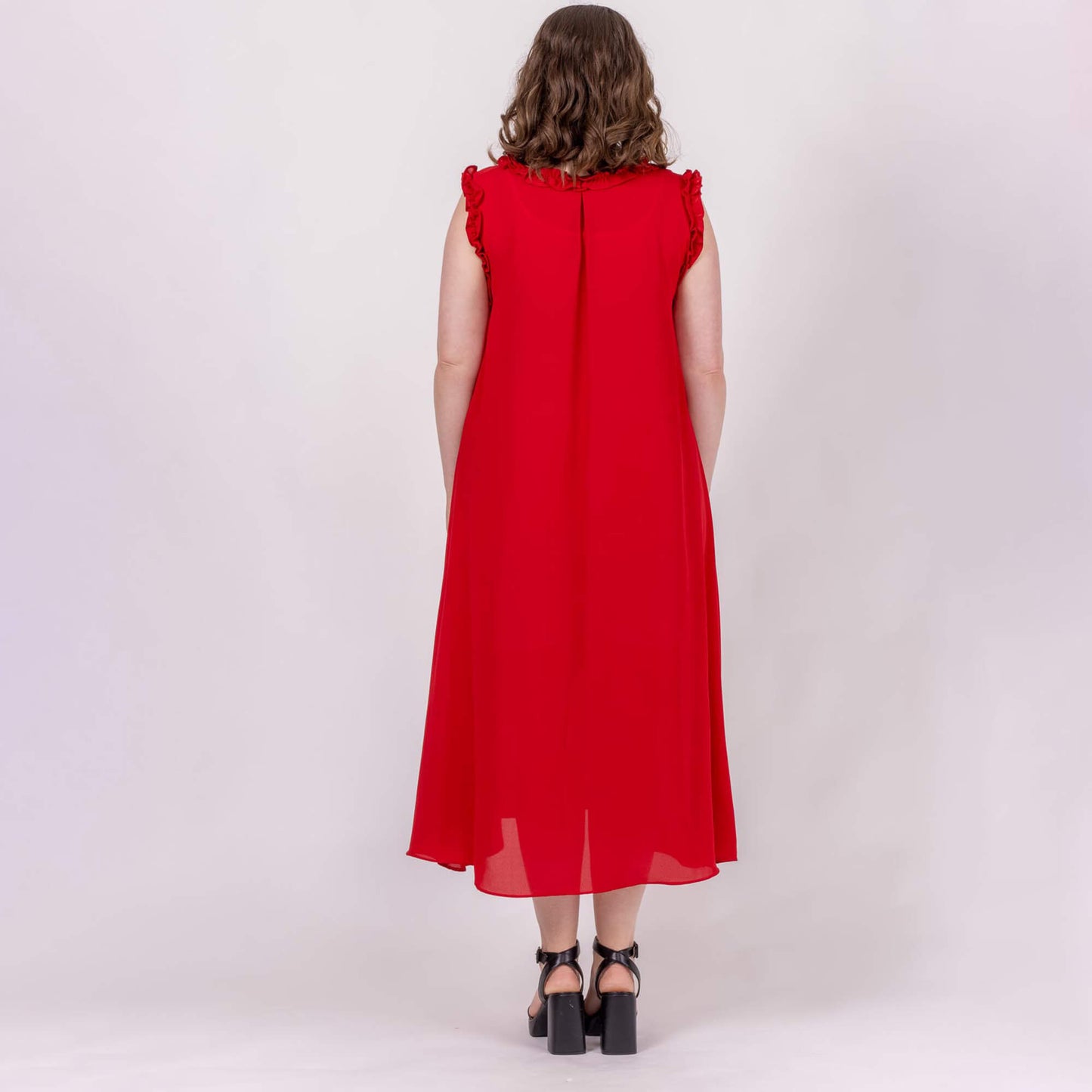 midi length flowy dress