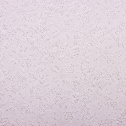 ivory white floral stretch lace fabric
